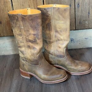 Frye mid calf all leather boot Made in The USA 10